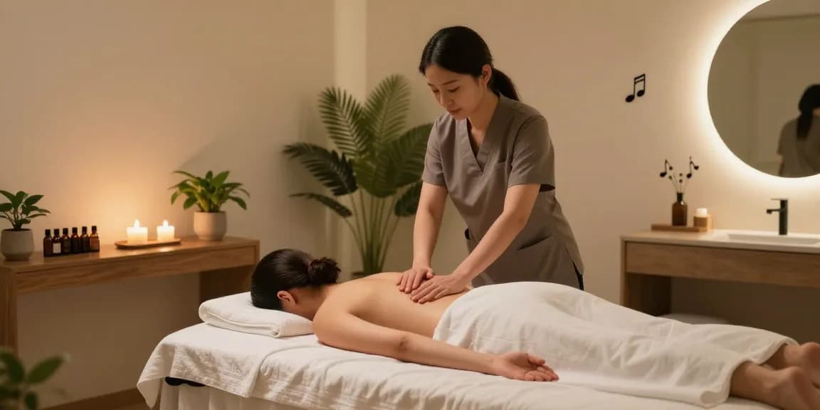 마포스웨디시 massage experience in a tranquil studio with calming ambiance and essential oils