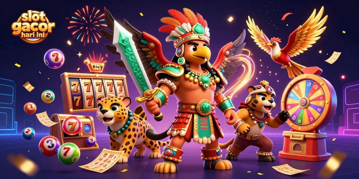 Experience thrill and excitement with slot gacor hari ini amid colorful game elements and festive atmosphere.