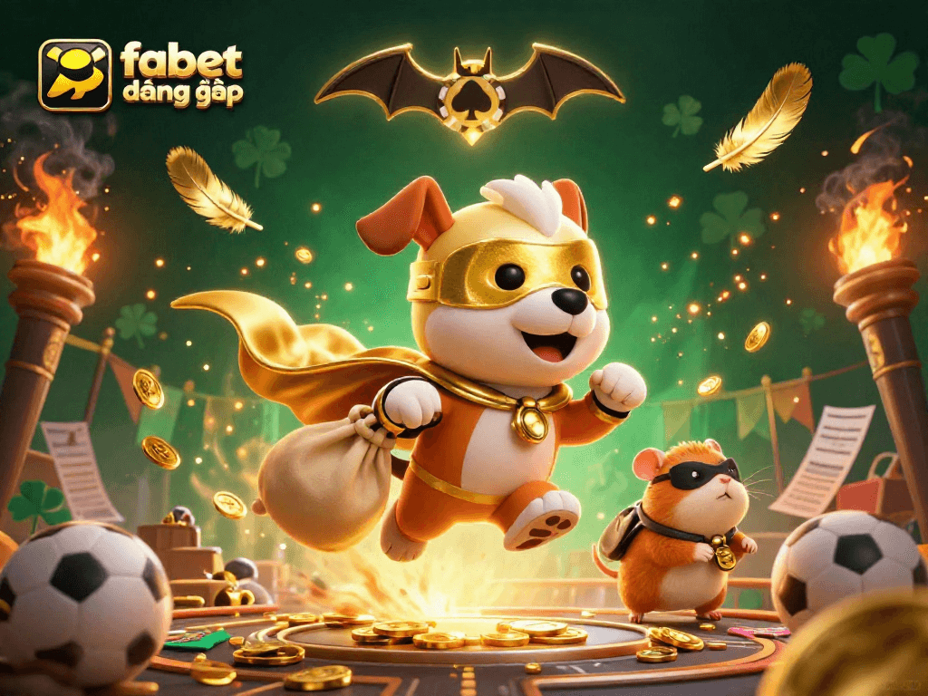 Experience exciting betting action with fabet đăng nhập as the superhero dog and sidekick navigate a vibrant casino world.