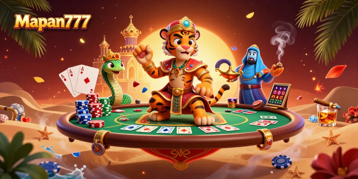 Engage with Mapan777 in an immersive poker adventure, featuring vibrant Arabian Nights themes and thrilling game elements.