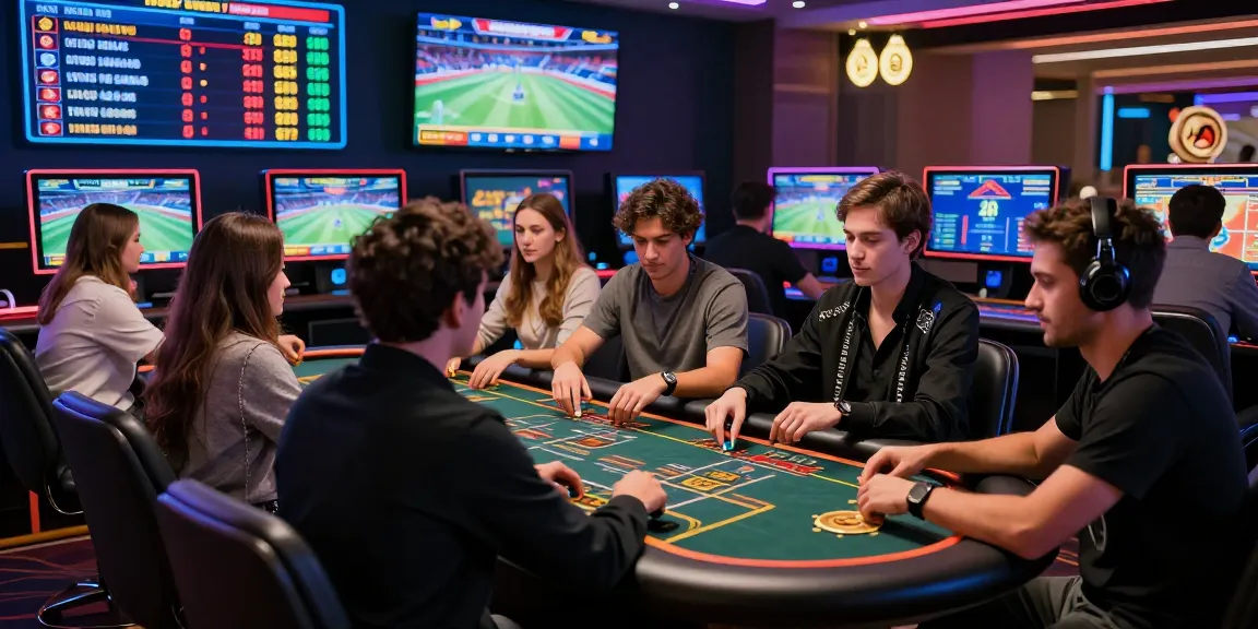 Engaged players at a virtual casino exploring various betting games and sports events, highlighting the benefits of 閱讀更多.