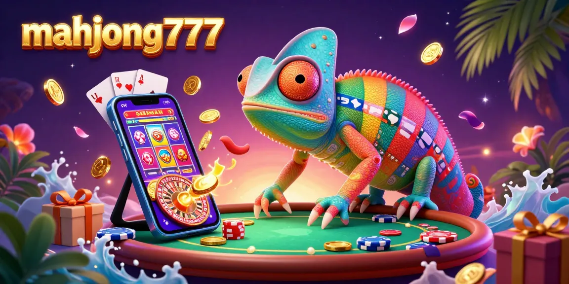 Experience exhilarating wins on mahjong777 with a colorful casino scene showcasing dynamic game elements and vibrant characters.