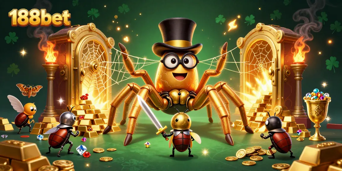 Experience thrilling gameplay at 188bet with a captivating 3D illustration featuring casino adventures.