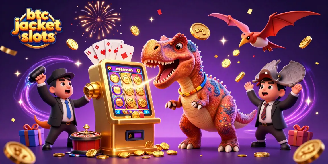 Experience thrilling btc jackpot slots with dynamic characters and vibrant casino elements.