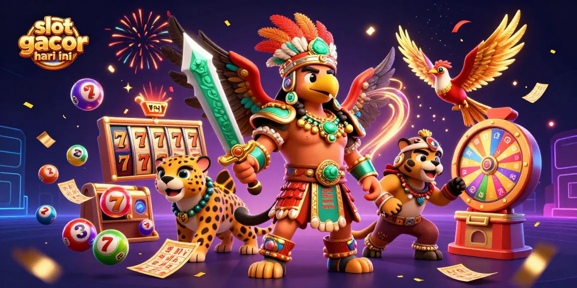 Experience thrill and excitement with slot gacor hari ini amid colorful game elements and festive atmosphere.