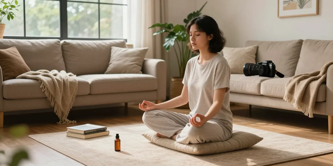 Ministry cannabis CBD oil for natural wellness during meditation in cozy setting.