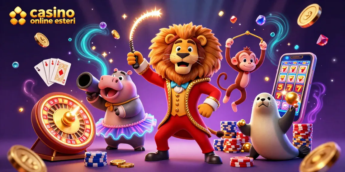 Interagisci con i casino online esteri con personaggi circensi tra gemme e monete scintillanti, aumentando il brivido del tuo gioco.