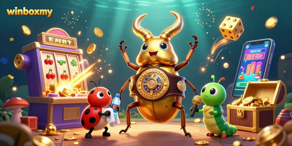 Experience winboxmy's dynamic casino gaming with vibrant characters and exciting elements.