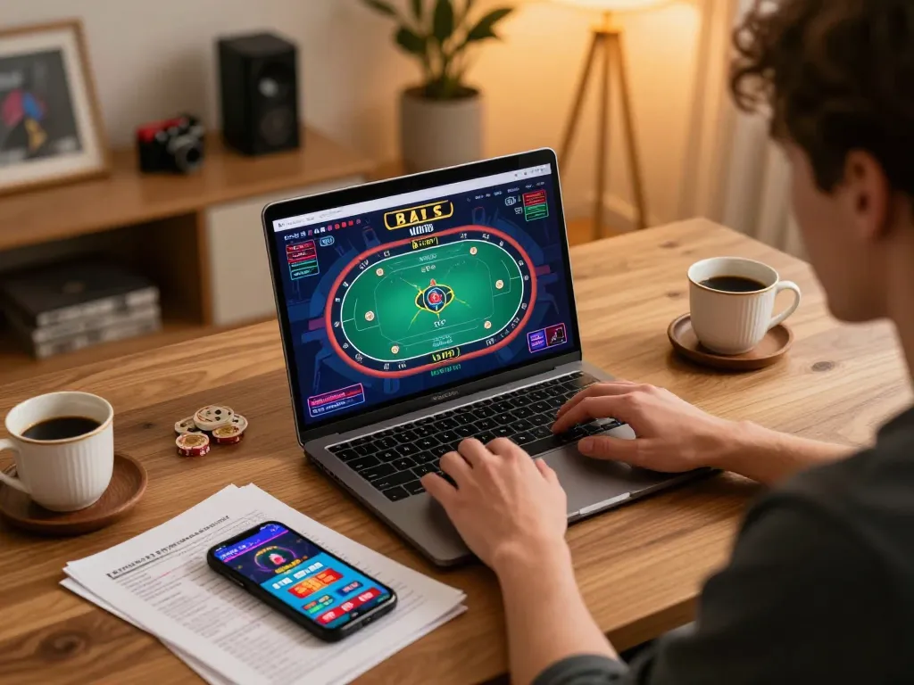 Engaging online poker gameplay on Fun88 platform with focused player strategy notes around.