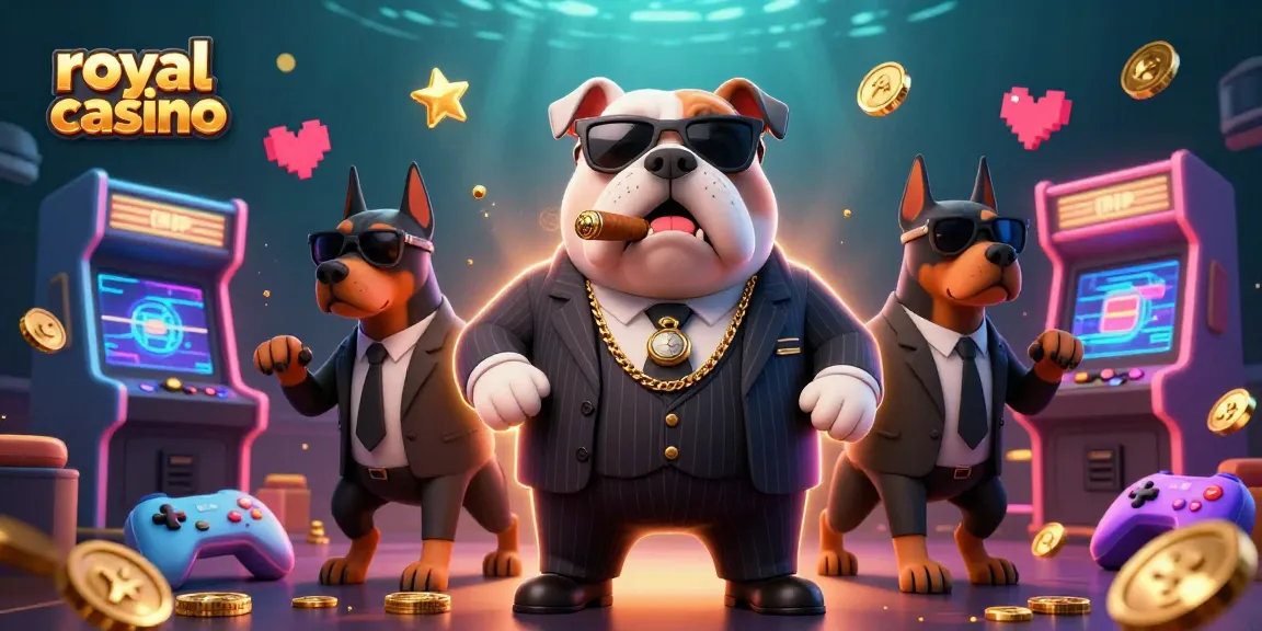 Experience the thrill of royal casino with a vibrant 3D illustration showcasing dynamic gaming elements and engaging characters.
