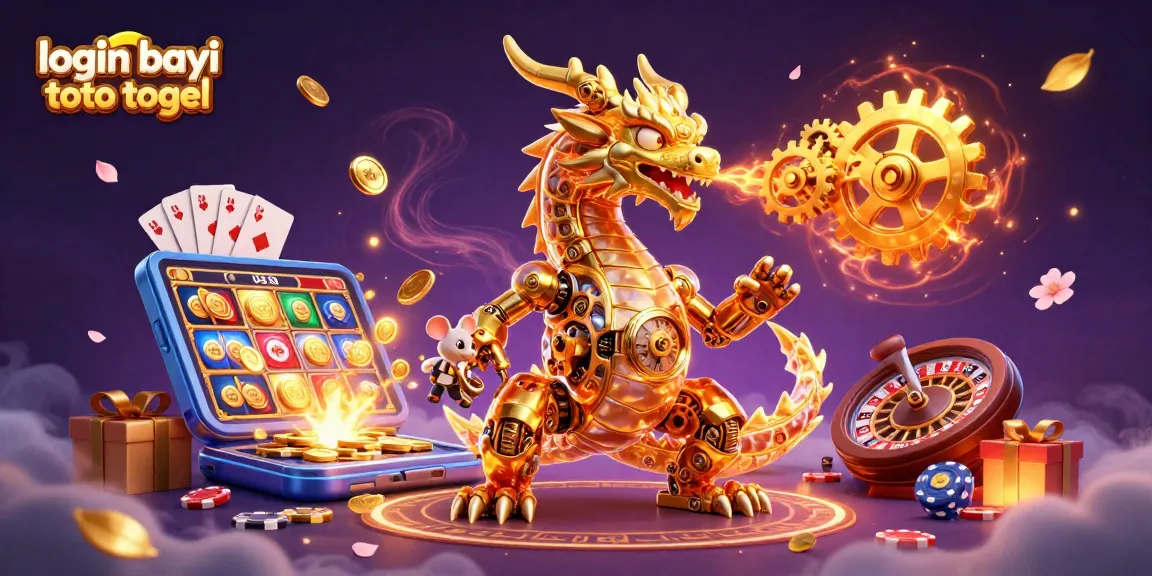 Play the thrilling login bayi toto togel with a golden dragon and immersive gaming elements.