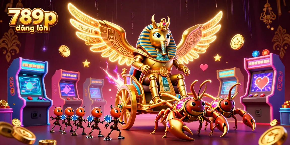 Join the excitement with 789p đăng nhập for thrilling casino games in a vibrant 3D illustration.