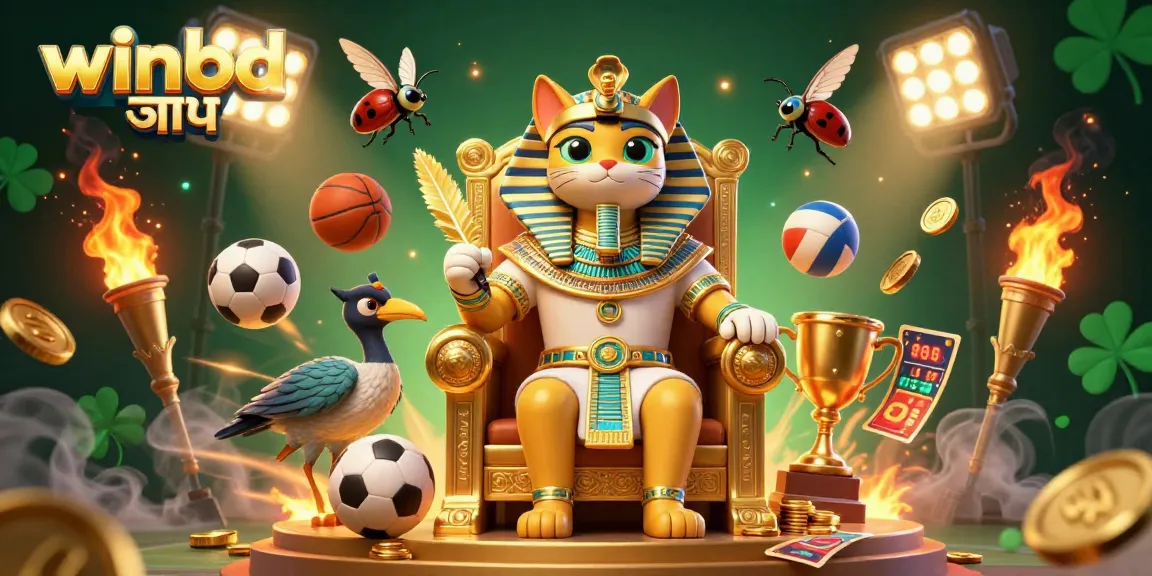 Experience the thrilling action of winbd অ্যাপ with 3D cartoon characters in an exciting casino scene.