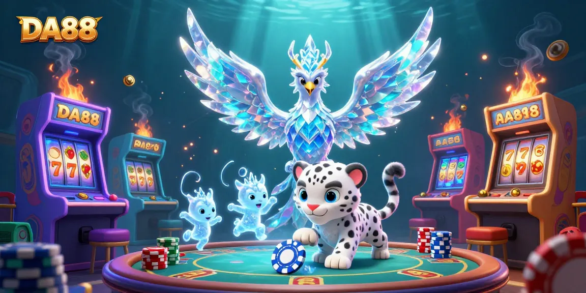 Engage with thrilling DA88 slots and poker magic in an interactive frozen casino world.