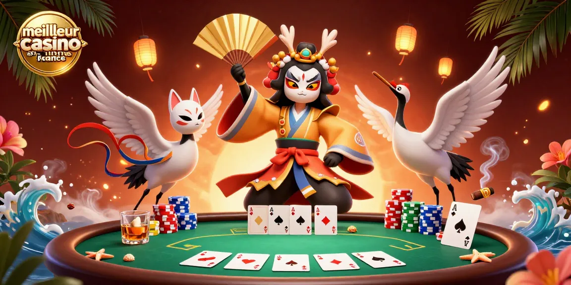 Jouer sur le meilleur casino en ligne France avec une scène dynamique de jeu, des personnages captivants et des éléments de casino.