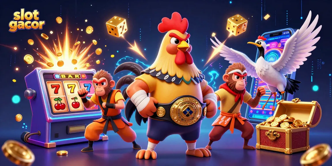 Engage in lively gameplay with slot gacor featuring exhilarating jackpot scenes and vibrant casino elements.