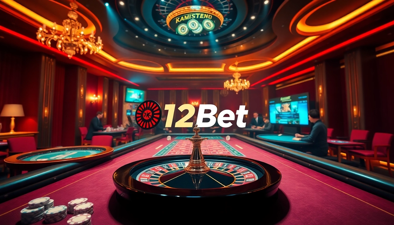 Experience the thrill of gambling at 12Bet with engaging games and vibrant casino visuals.