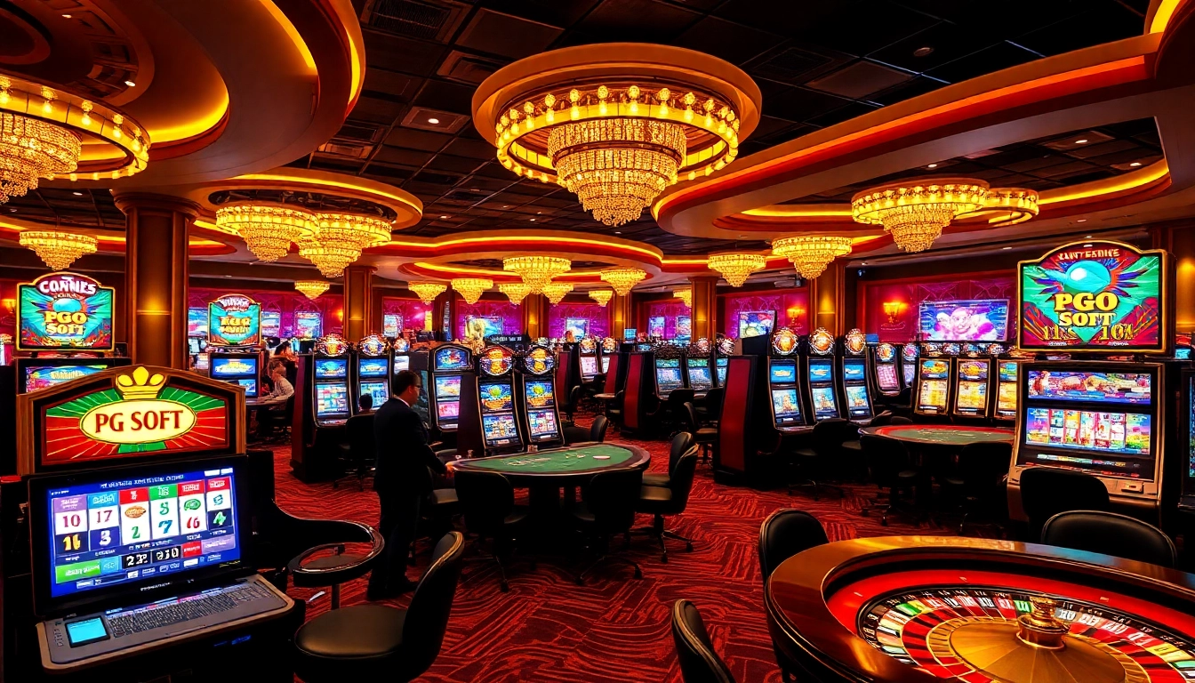 Experience exciting gameplay with PG slot demo slots in a vibrant casino setting.