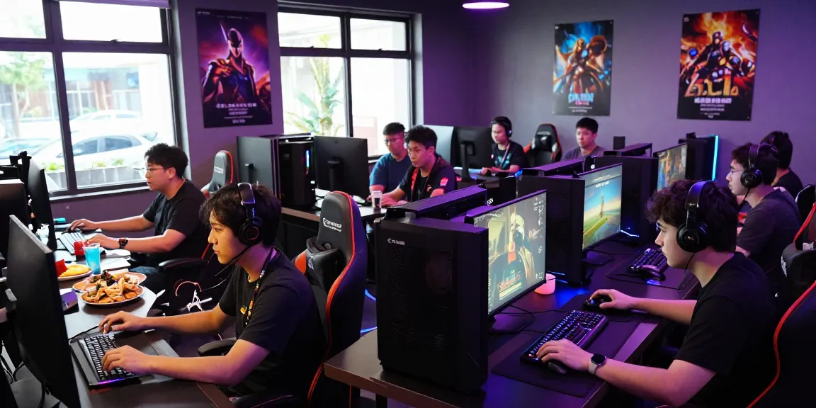 Topup akun game di NAGA2000 menggunakan QRIS gratis biaya admin setiap hari di lingkungan kafe gaming dengan gamer yang bersemangat.